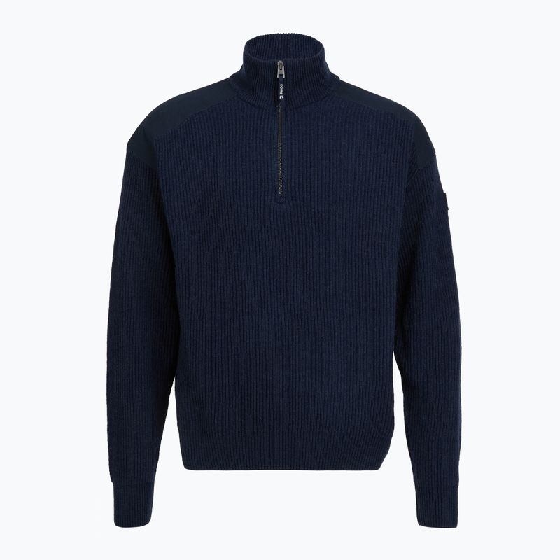 Светр чоловічий Dovre Ribbed Knit Half Zip navy