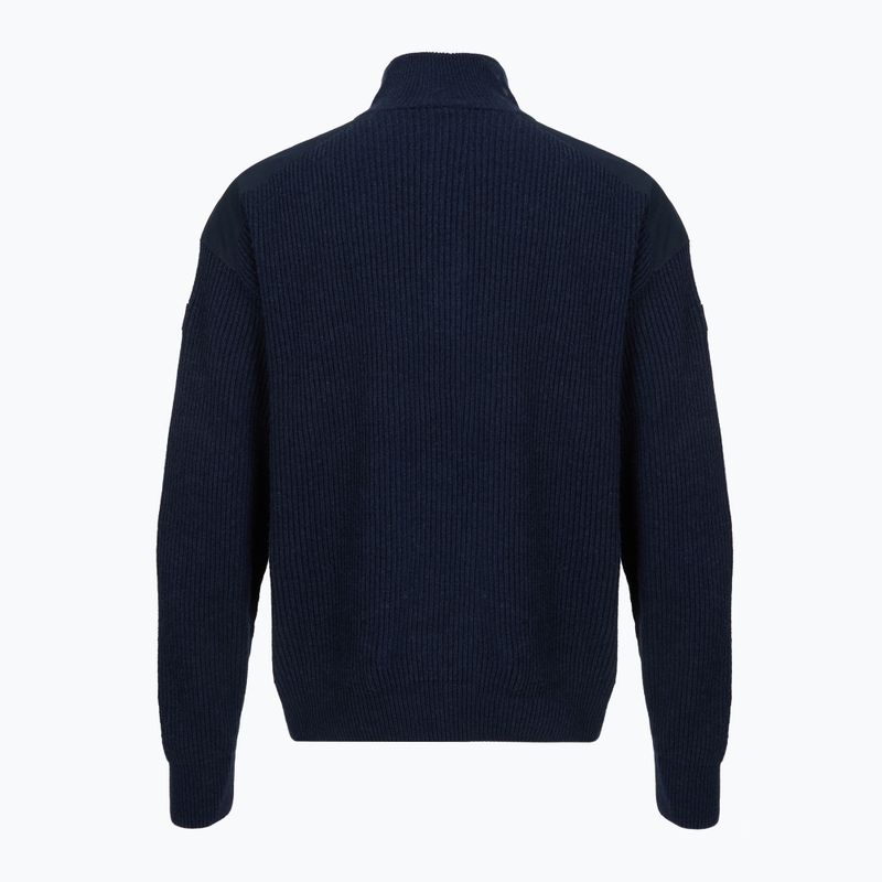 Светр чоловічий Dovre Ribbed Knit Half Zip navy 2
