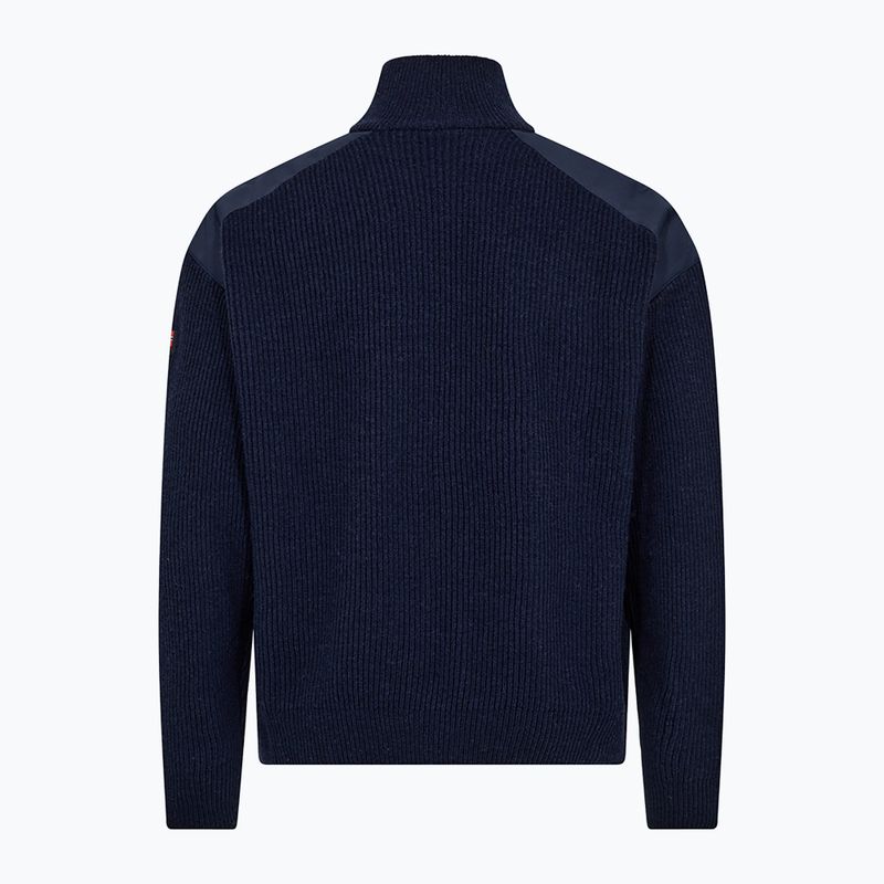Светр чоловічий Dovre Ribbed Knit Half Zip navy 2