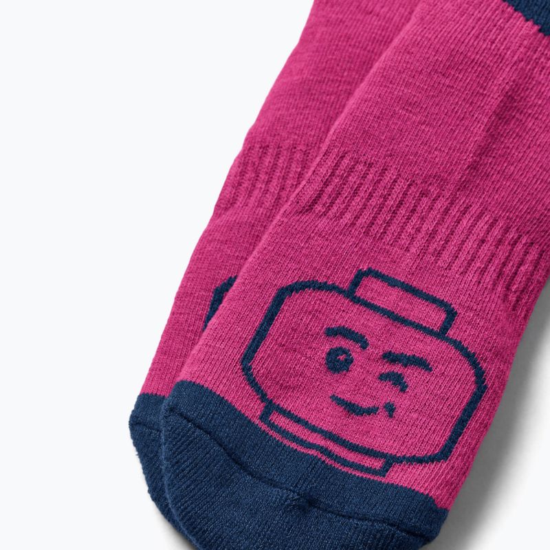 Шкарпетки лижні дитячі LEGO Lwazun 700 fuchsia 3