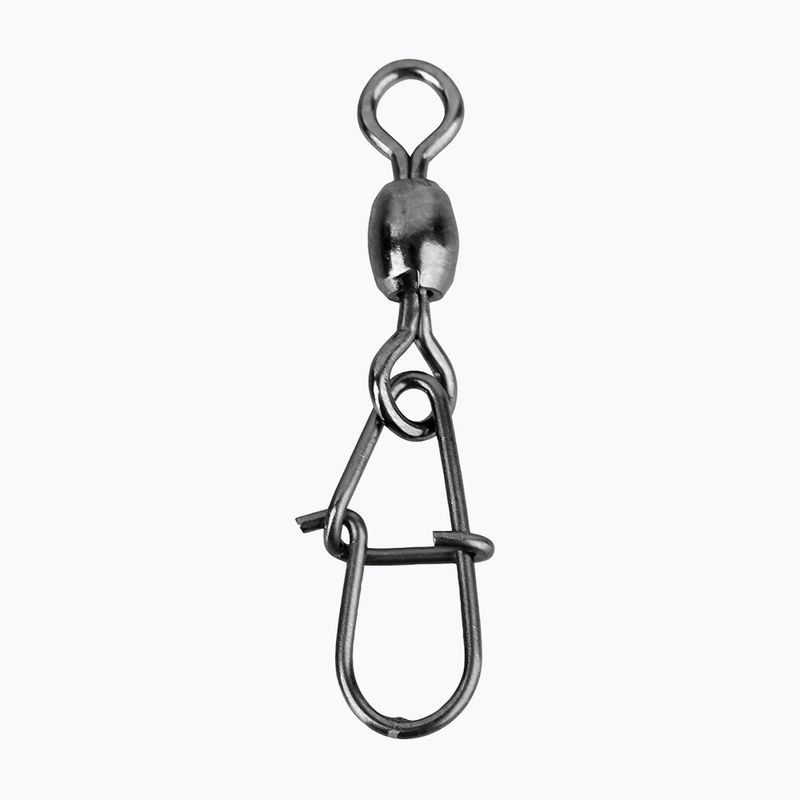 Вертлюжок спінінговий Savage Gear Eggsnap Swivel 10 шт. з застібкою сріблястий 54915