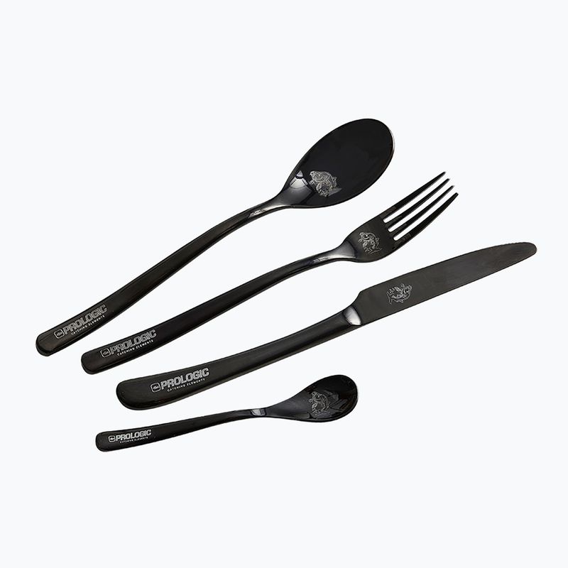 Столові прибори Prologic Blackfire Cutlery Set чорні PLA068