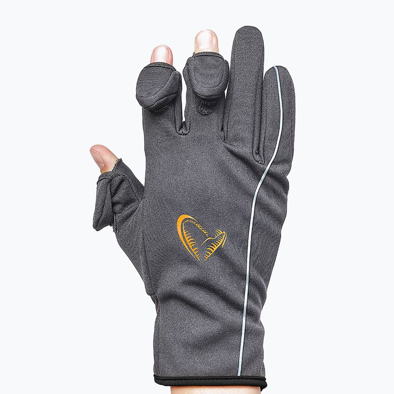 Рукавиці для риболовлі Savage Gear Softshell Glove сірі 76460 8