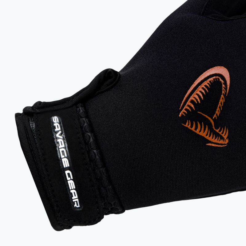 Рукавиці для риболовлі Savage Gear Neoprene Stretch Glowe чорні 76466 4