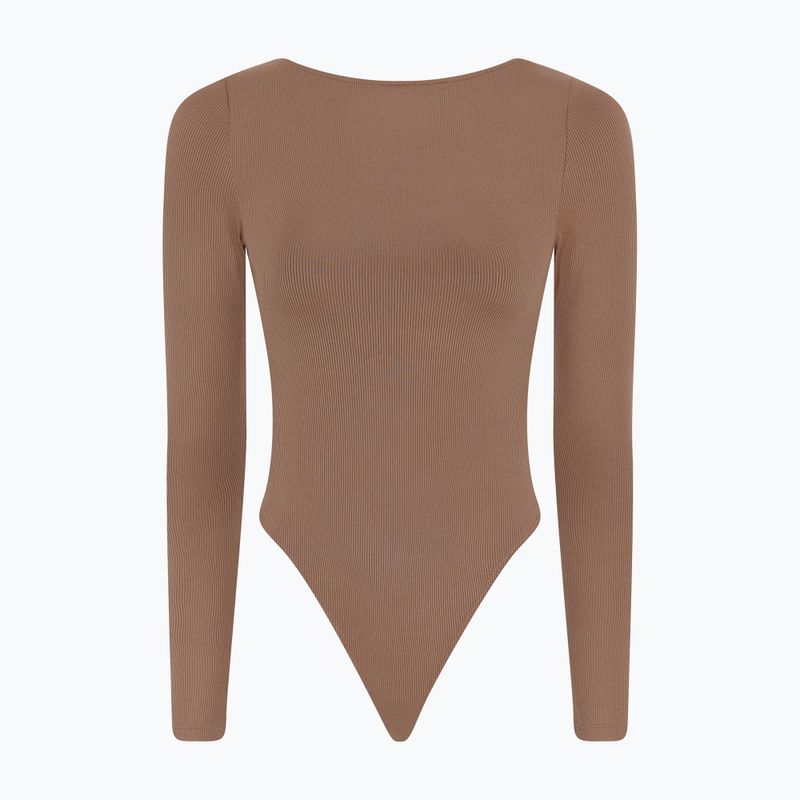 Боді для тренувань жіноче Girlfriend Collective Ava Scoop Back brownie 7