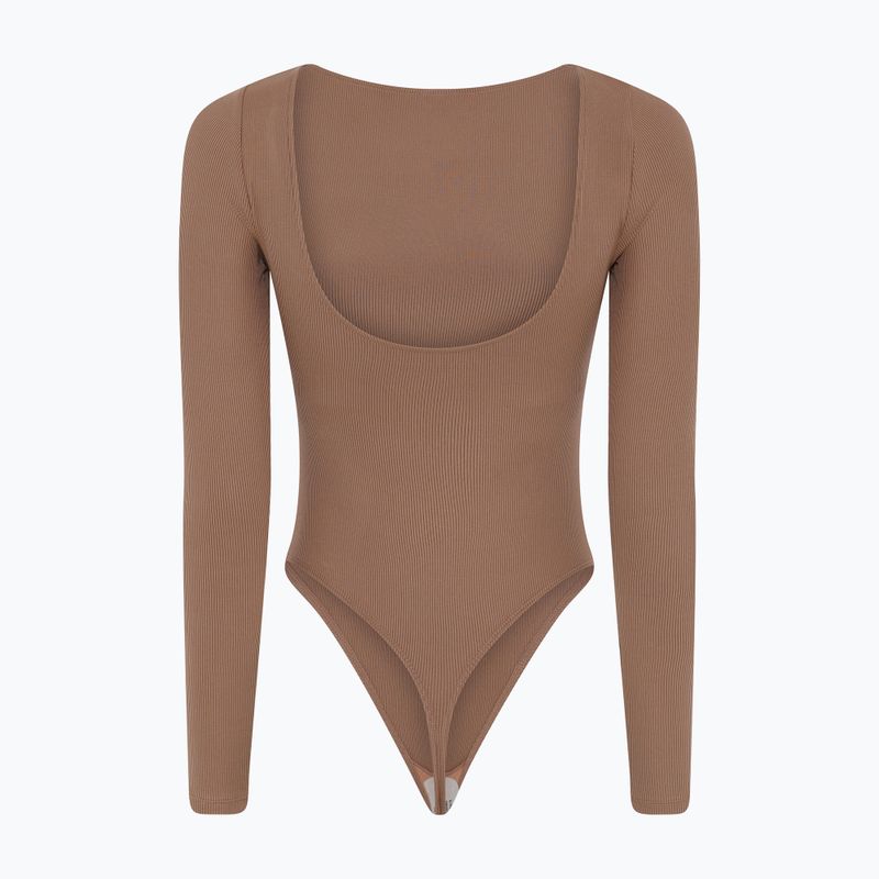 Боді для тренувань жіноче Girlfriend Collective Ava Scoop Back brownie 8