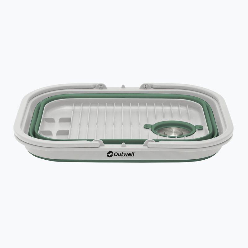Миска складана Outwell Collaps Washing Base Handle And Lid зелено-сіра 651131 2