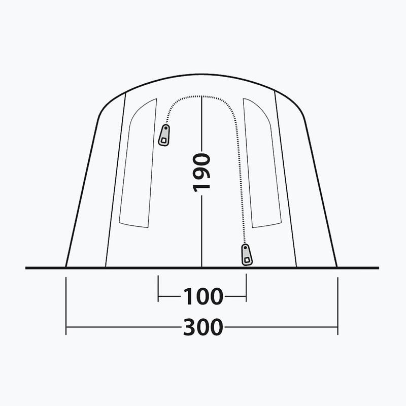 Намет кемпінговий чотиримісний Outwell Sacramento 4 Air blue 8