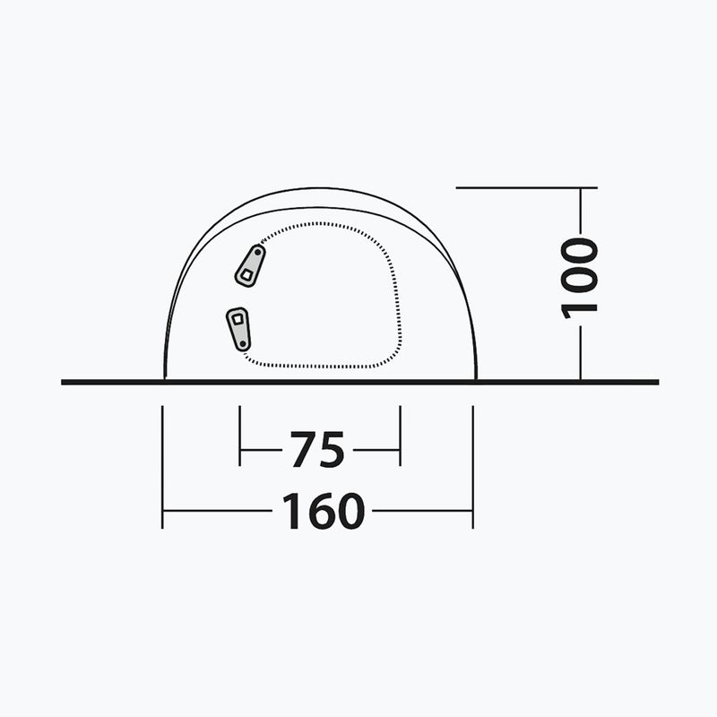 Намет кемпінговий двомісний Outwell Nexion 2 Ocean blue/green 10