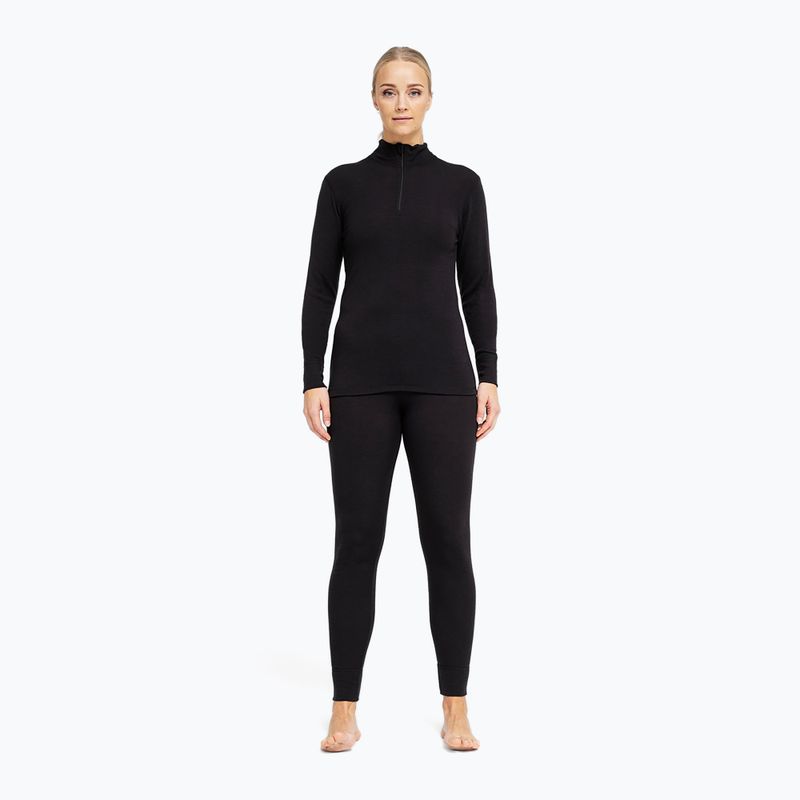 Кофта термоактивна жіноча Dovre Wool Zip black 2