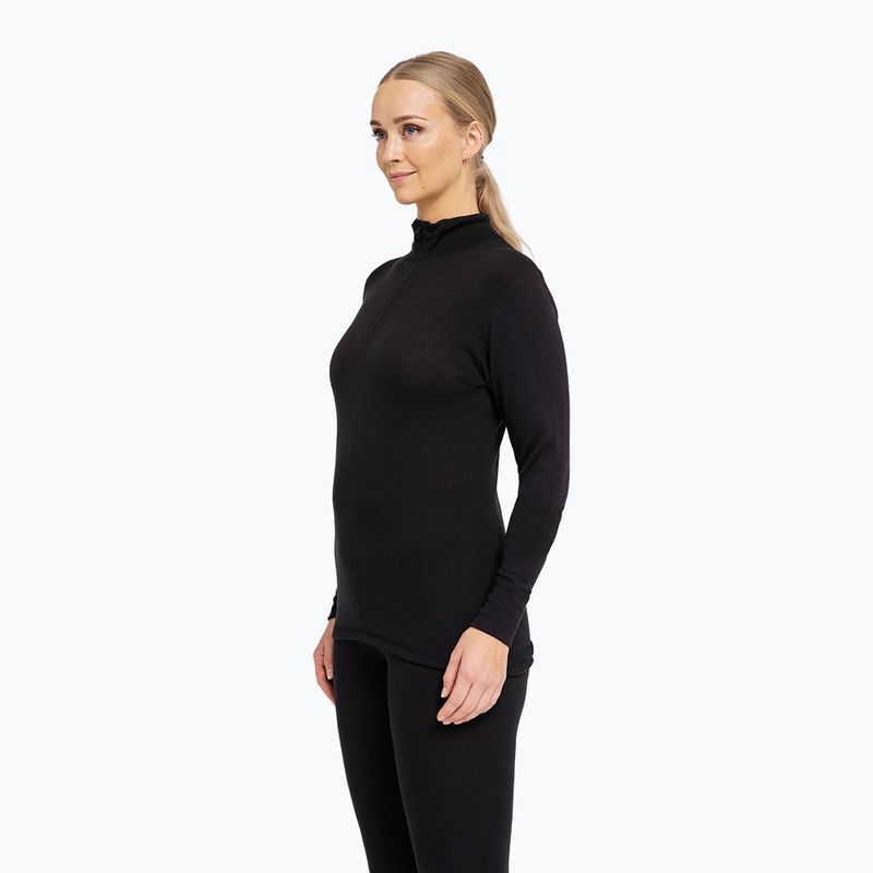 Кофта термоактивна жіноча Dovre Wool Zip black 3