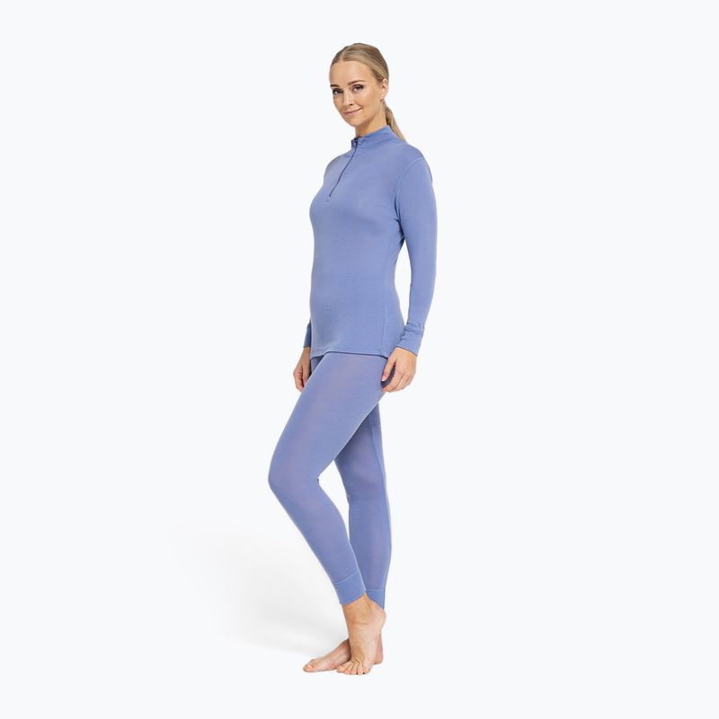 Кофта термоактивна жіноча Dovre Wool Zip blue 3