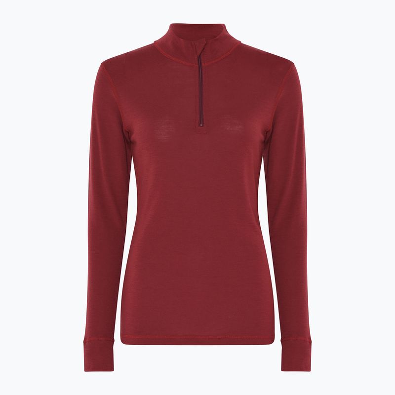Кофта термоактивна жіноча Dovre Wool Zip burgundy 4