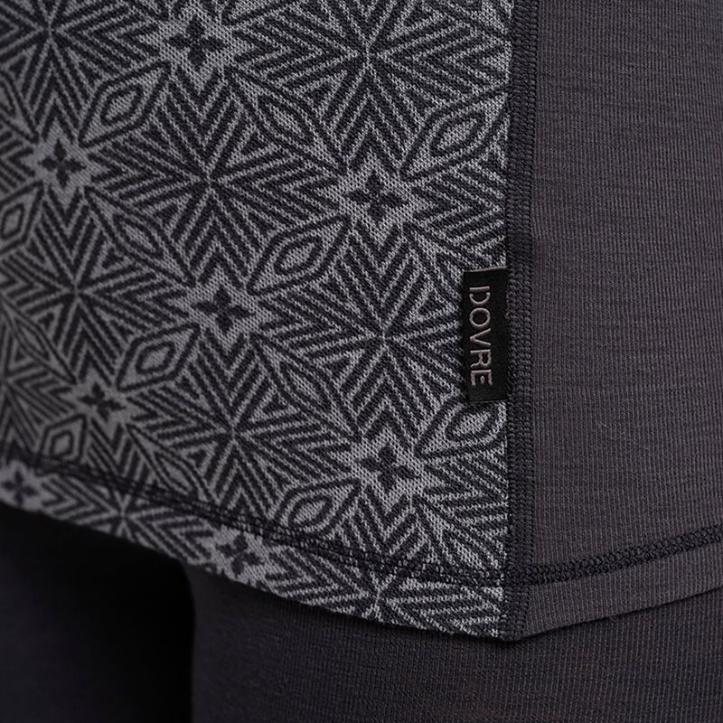 Кофта термоактивна жіноча Dovre Wool Organic Half Zip grey 4