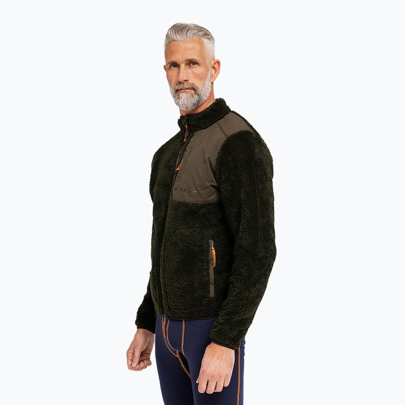 Кофта флісова чоловіча Dovre Teddy Fleece green 2