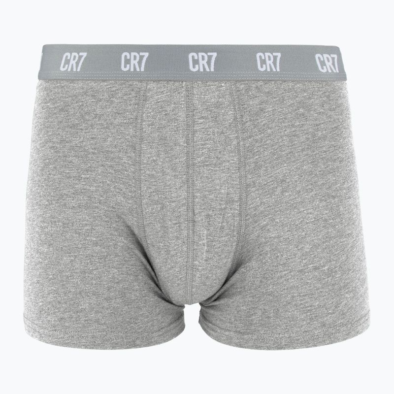 Труси чоловічі CR7 Basic Trunk 3 пари white/ greymelange/ black 2