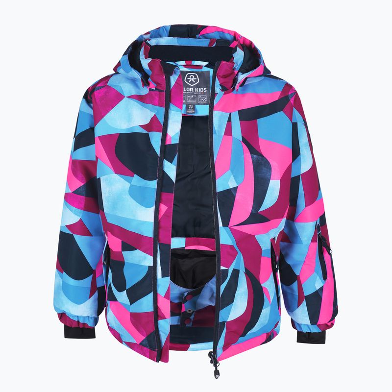 Куртка лижна дитяча Color Kids Ski Jacket AOP AF 10.000 pink glo 2