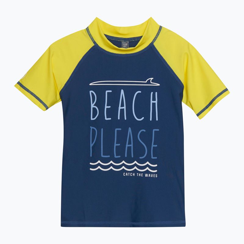 Футболка для плавання дитяча Color Kids Print dark/denim