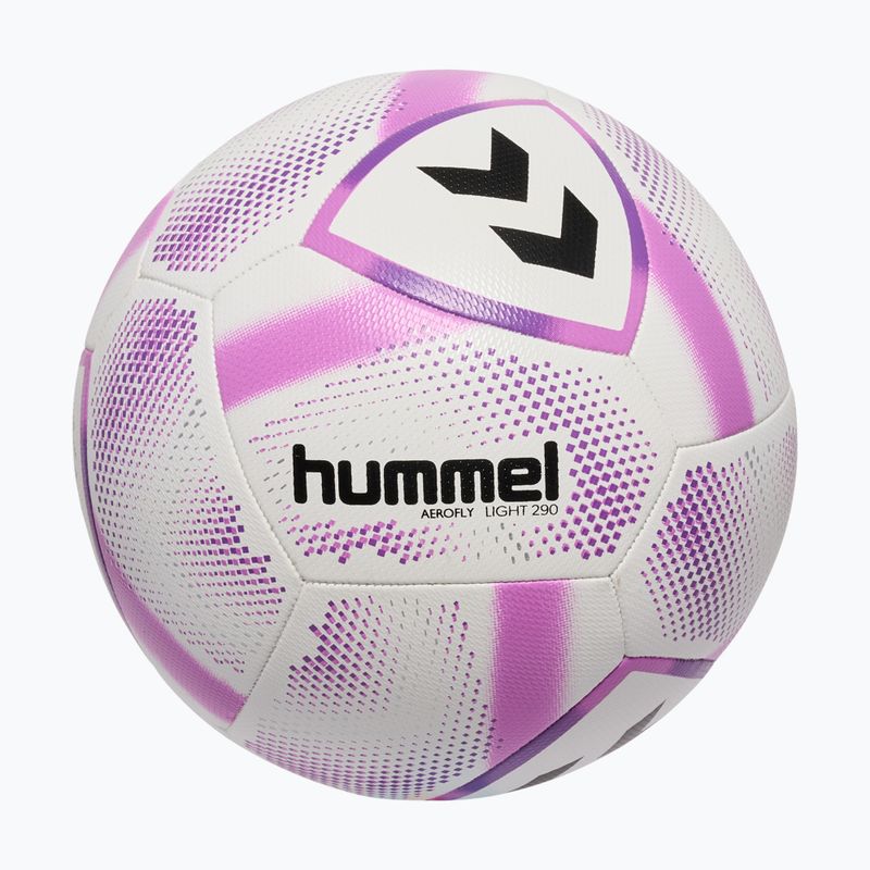 Футбольний м'яч Hummel HML Aerofly Light 290 білий/фіолетовий розмір 3