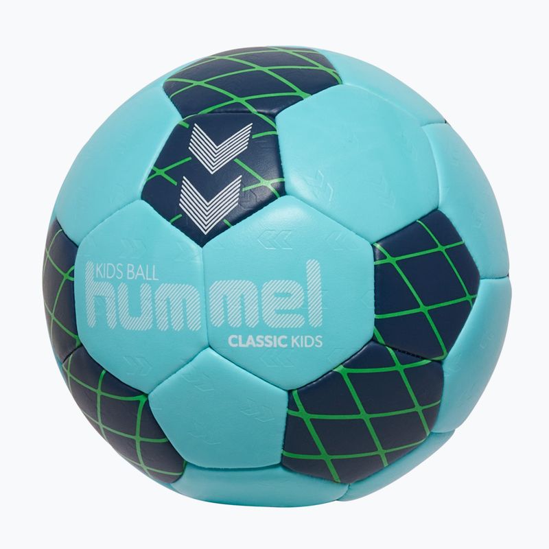М'яч гандбольний дитячий Hummel Classic HB Jr light blue/marine/green size 0.0 2