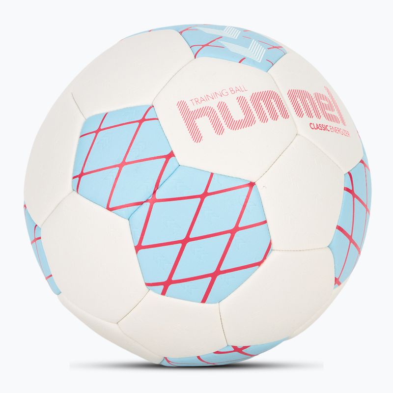 М'яч гандбольний Hummel Classic Energizer off white/light blue/yellow розмір 3 2