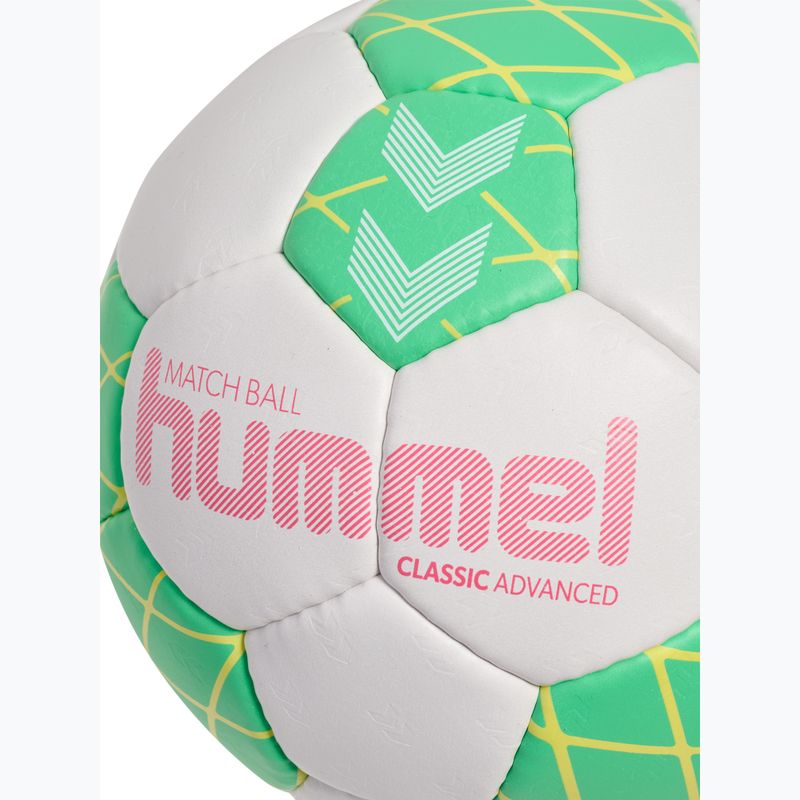 М'яч гандбольний Hummel Classic Advanced HB off white/green/yellow size 2 4