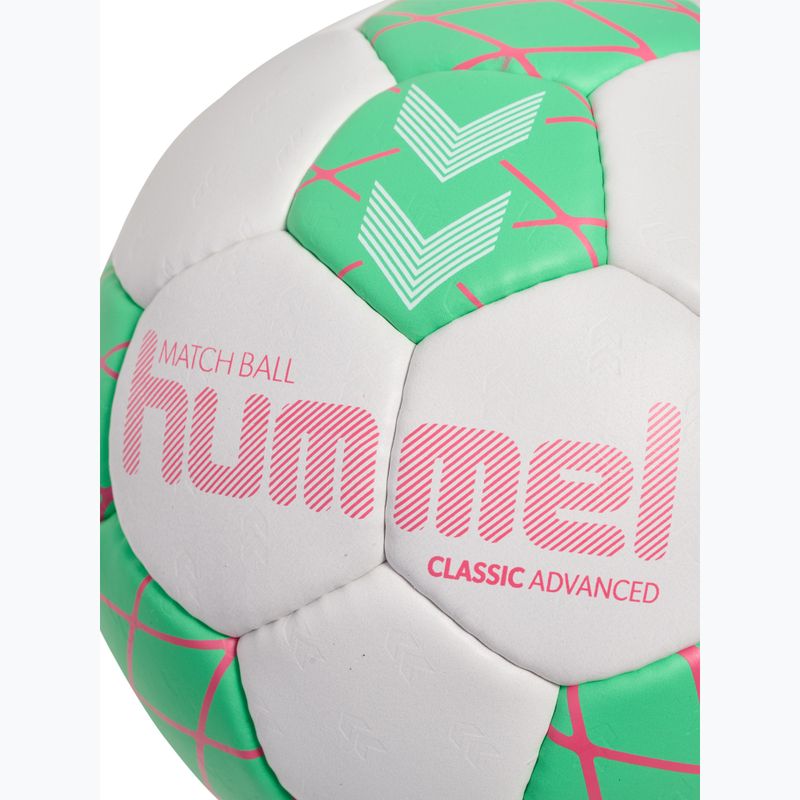 М'яч гандбольний Hummel Classic Advanced HB off white/green/red size 3 4