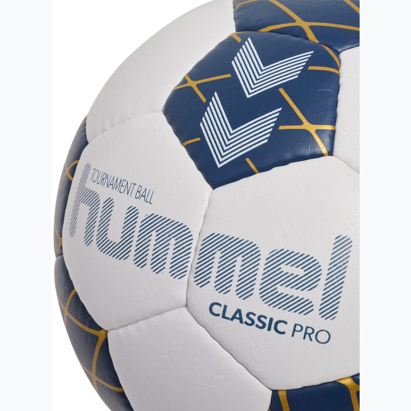 М'яч гандбольний Hummel Classic Pro HB off white/marine/gold size 3 4