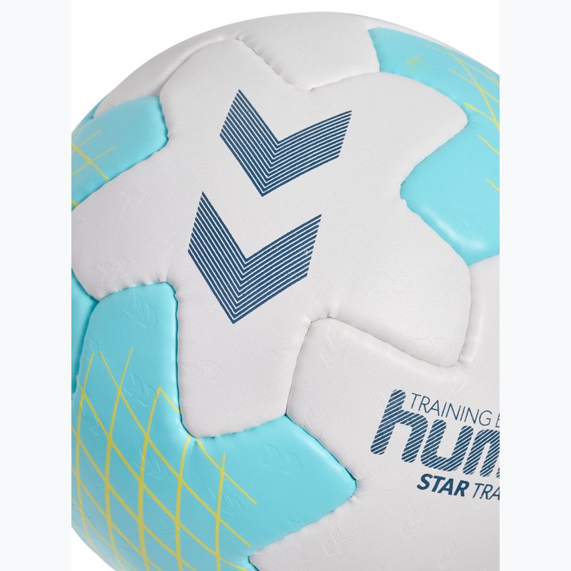М'яч гандбольний Hummel Startraining HB white/light blue/navy size 1 4