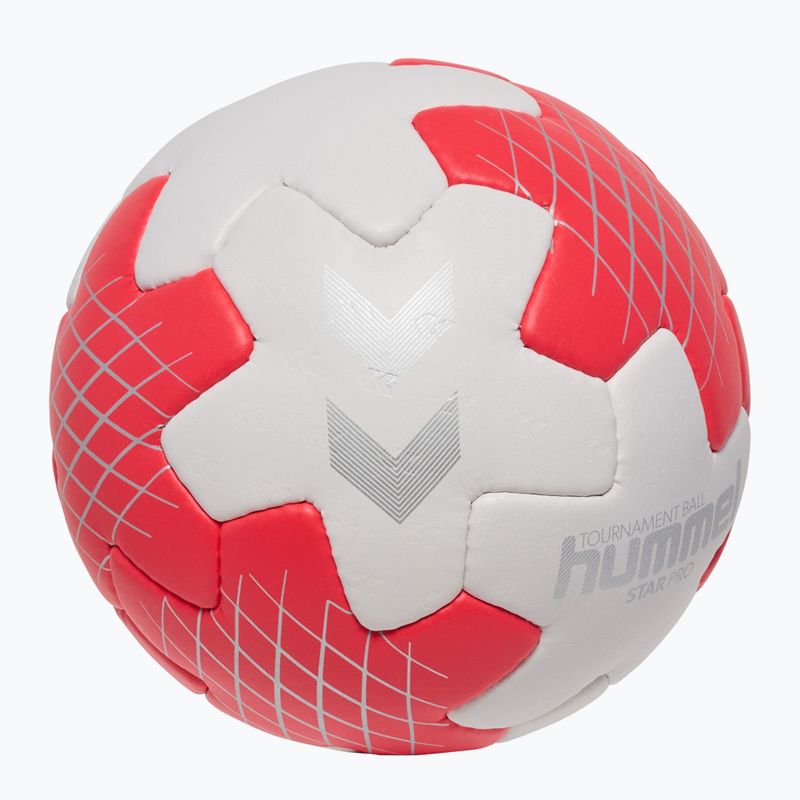 М'яч гандбольний Hummel Star Pro HB off white/red/silver size 2 2