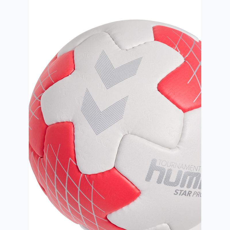 М'яч гандбольний Hummel Star Pro HB off white/red/silver size 2 4