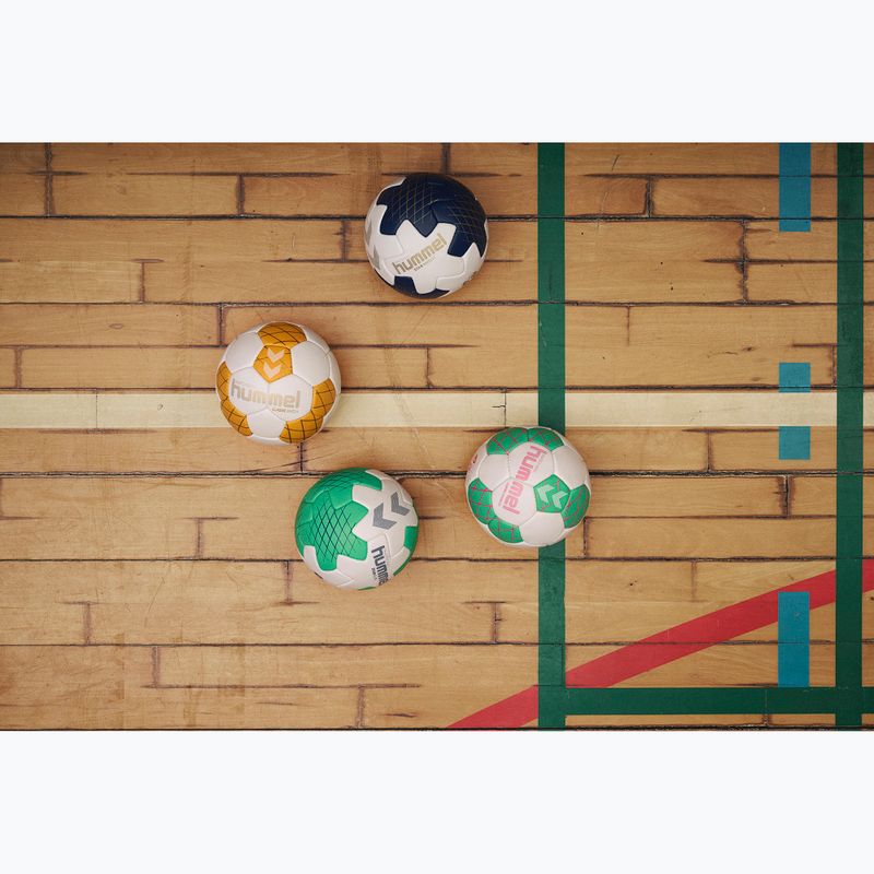 М'яч гандбольний Hummel Star Mach off white/marine/gold розмір 3 5