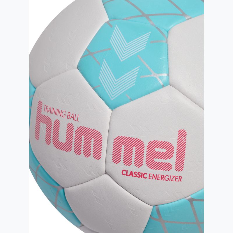 М'яч гандбольний Hummel Classic Energizer off white/light blue/marine size 0 4