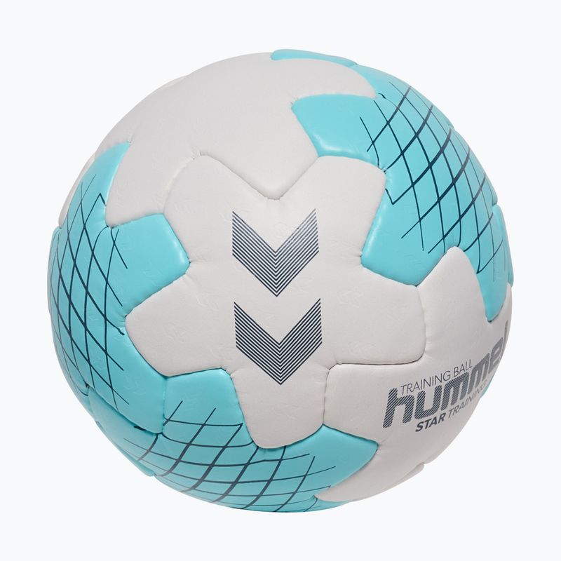 М'яч гандбольний Hummel Startraining HB white/light blue/navy size 2 2
