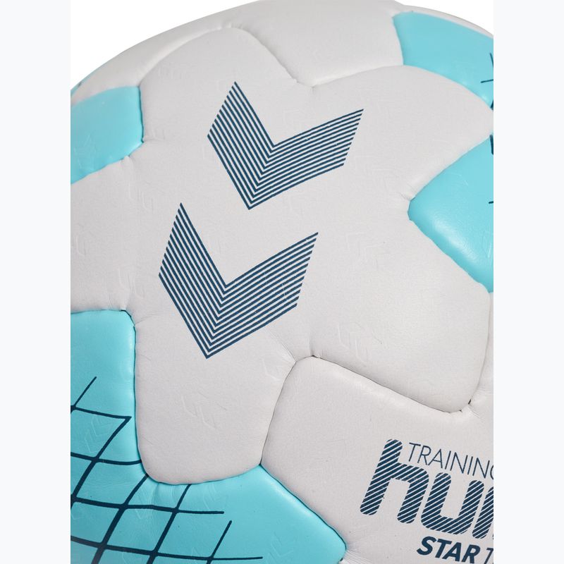 М'яч гандбольний Hummel Startraining HB white/light blue/navy size 2 4