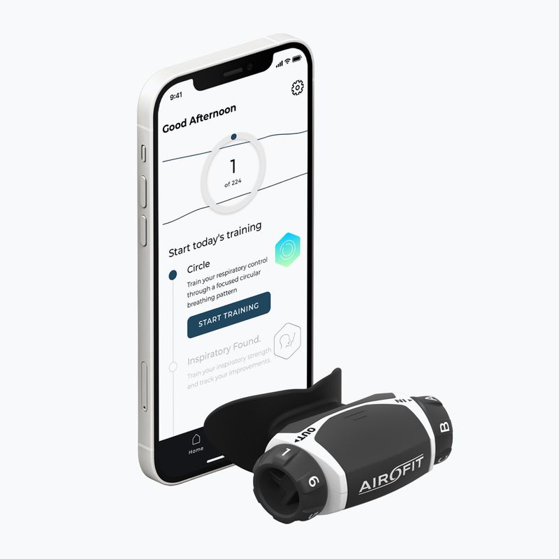 Дихальний тренажер Airofit Active білий 9