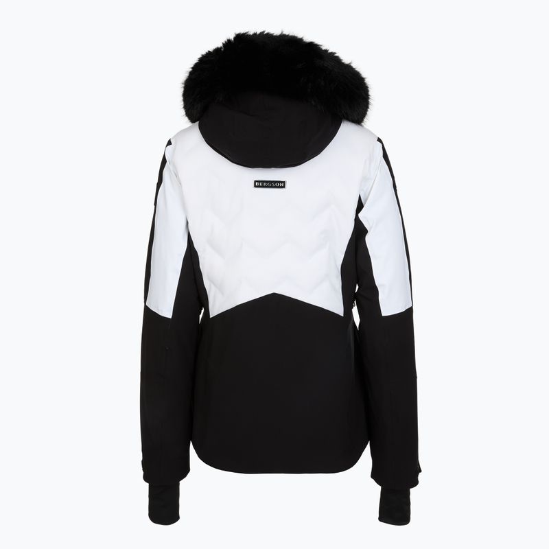 Куртка лижна жіноча BERGSON Zephyric Stx white 2
