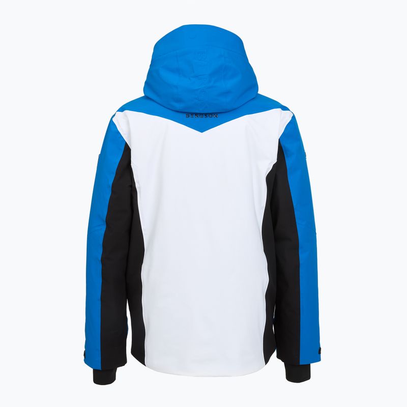Куртка лижна чоловіча BERGSON Velox Stx ibiza blue/white 2