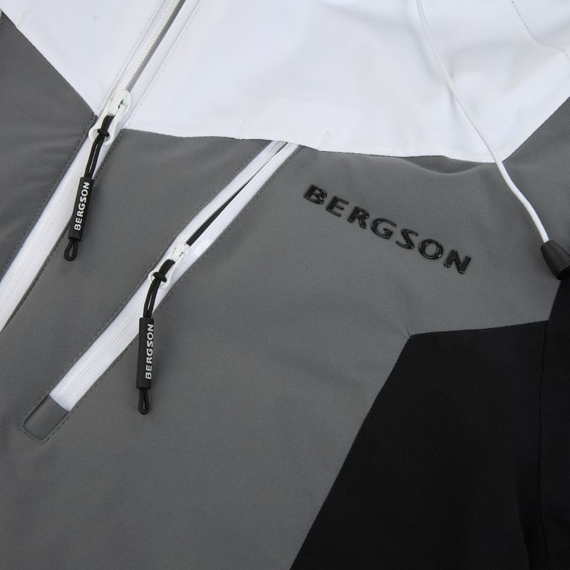 Куртка лижна чоловіча BERGSON Velox Stx white/grey 4