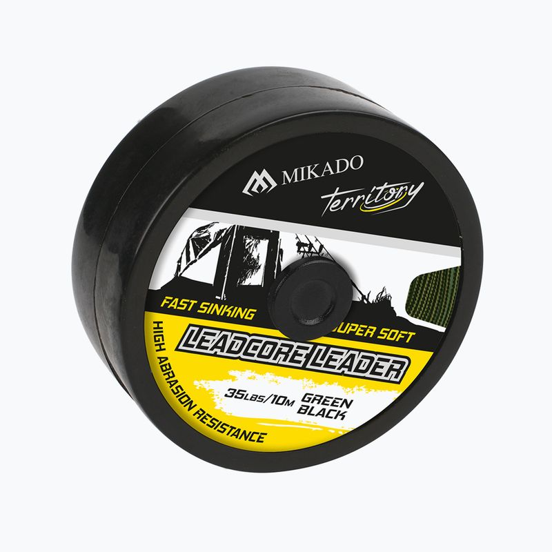 Плетена волосінь Mikado Leadcore Leader 10м зелена AMC-LL45B