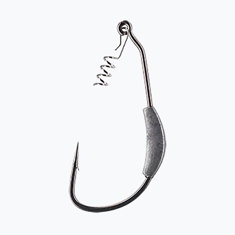 Гачок для приманок Mikado Jaws Offset з грузилом 7G 3 шт. сріблястий HJA04 2