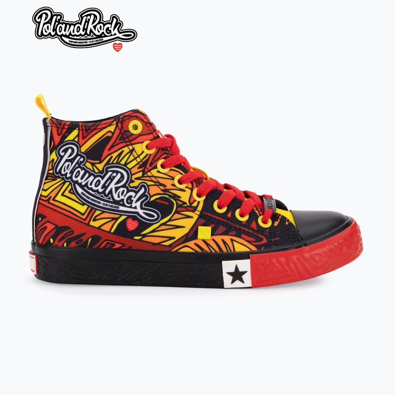 Кеди чоловічі BIG STAR SS174501 black/red/yellow 8