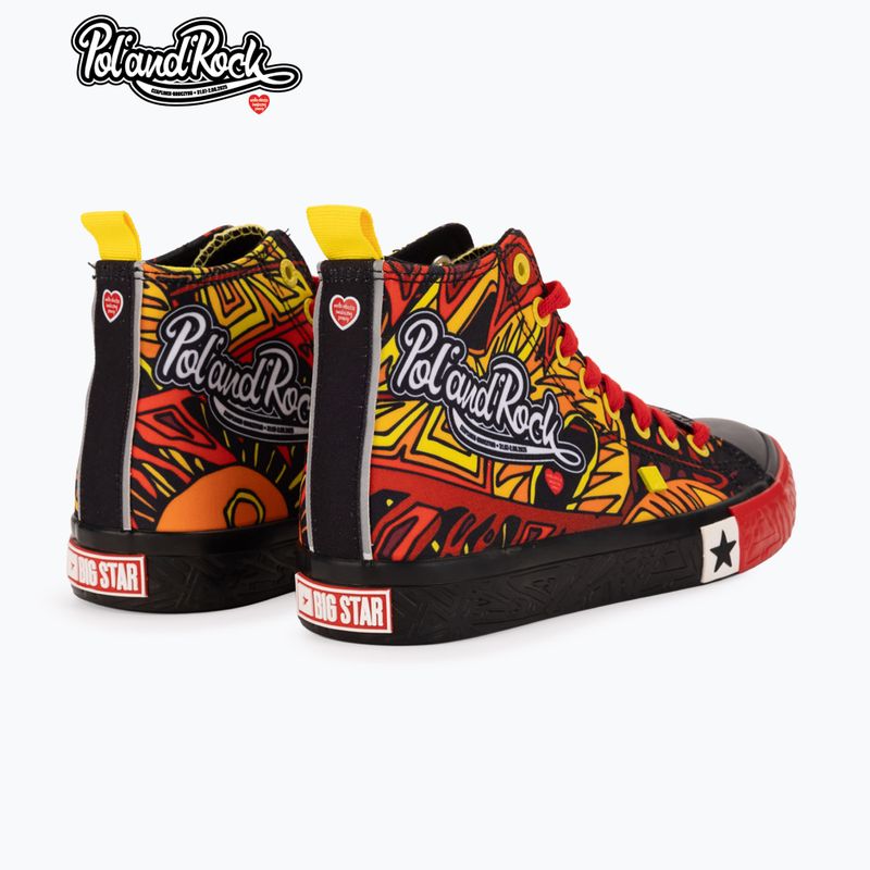 Кеди чоловічі BIG STAR SS174501 black/red/yellow 10
