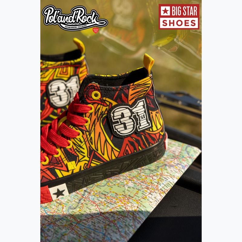 Кеди чоловічі BIG STAR SS174501 black/red/yellow 23