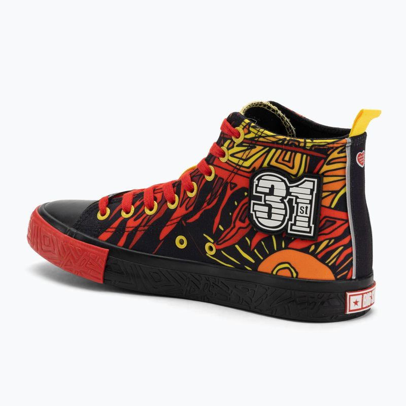 Кеди чоловічі BIG STAR SS174501 black/red/yellow 3