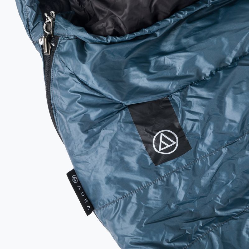 Спальний мішок AURA Nom 200 195 см/правий сталевий 5