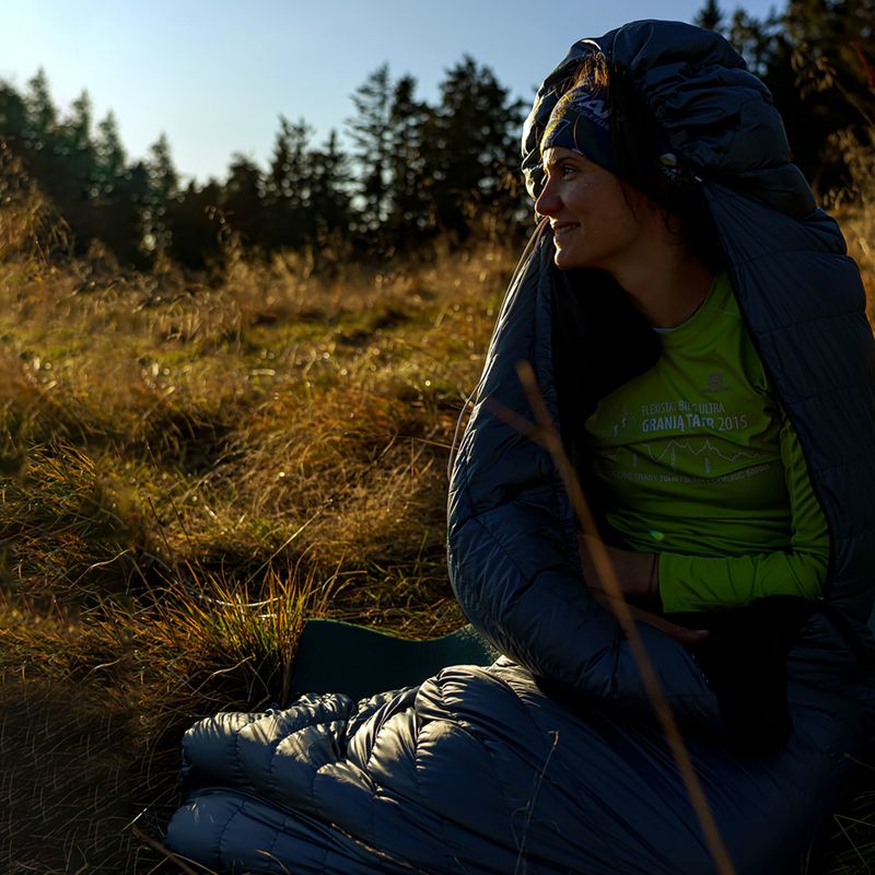 Спальний мішок AURA Nom 200 195 см/правий сталевий 11