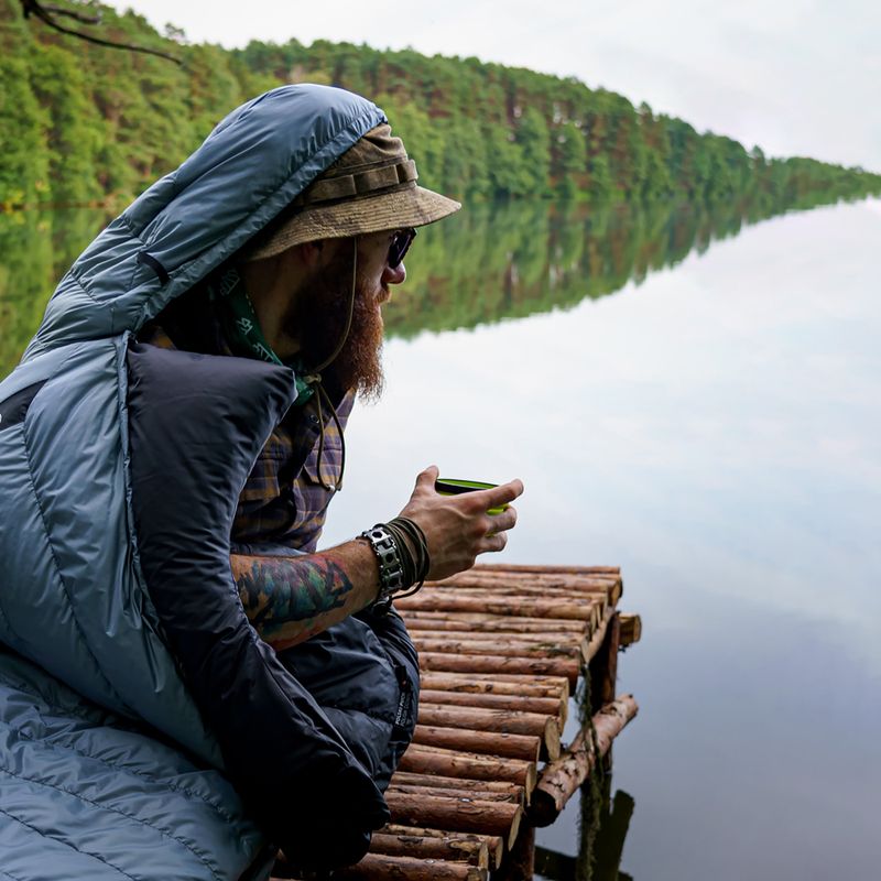 Спальний мішок AURA Nom 200 195 см/правий сталевий 13