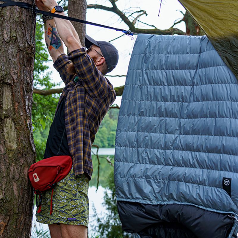 Спальний мішок AURA Nom 200 195 см/правий сталевий 14