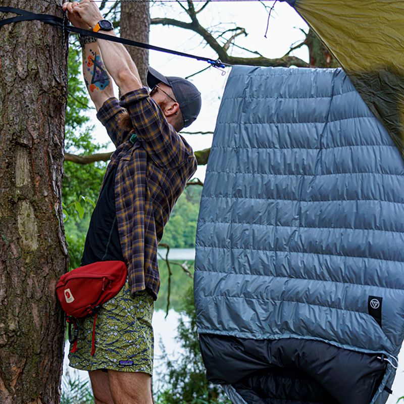 Спальний мішок AURA Nom 400 195 cm сталевий 9